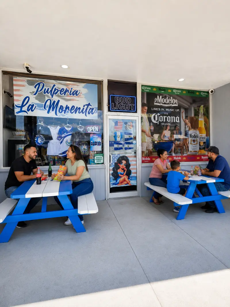 Refrigerador de bebidas dentro de Pulpería La Morenita