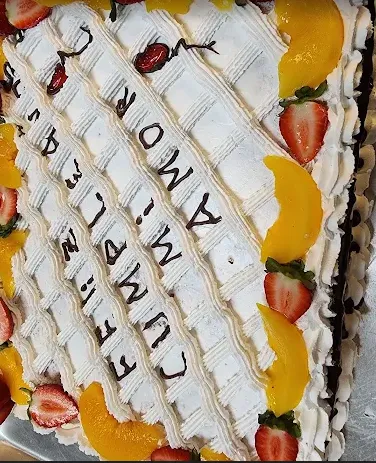 Photo: Custom cake with fresh fruit