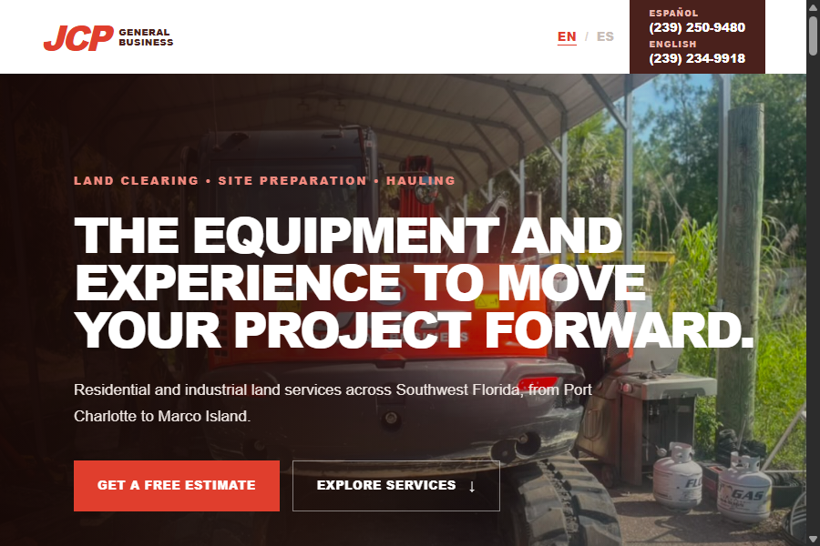 JCP General Business site preview