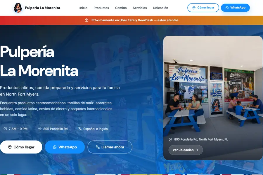 Pulpería La Morenita site preview